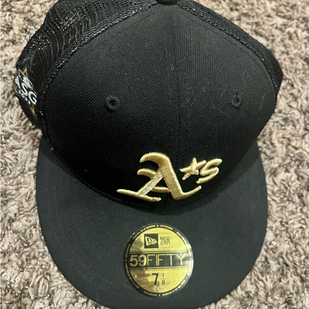 New Era Black Cap with Gold Logo (2022)